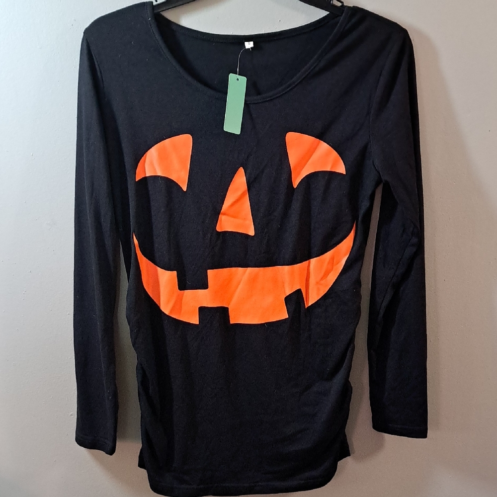 Black and Orange Halloween Short Sleeve Tee